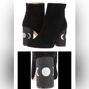 New in Box Katy Perry The Mayari *Suede Ankle Boot (Size 7.5) Black